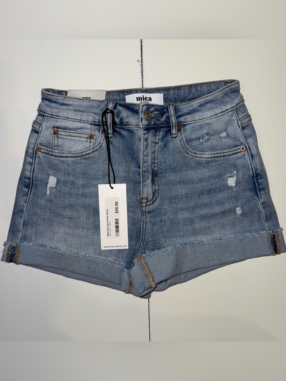 Mica Light Blue Denim Shorts